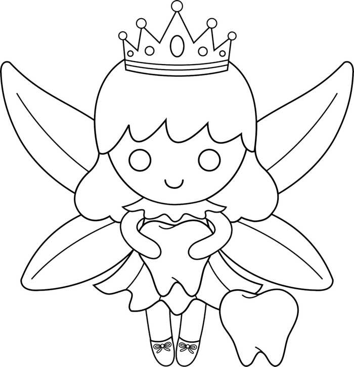 Tooth Fairy Coloring Pages