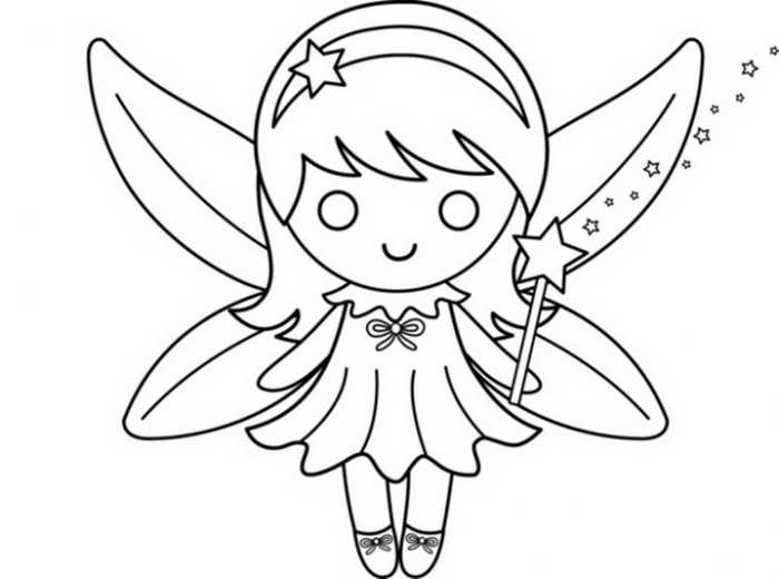 Tooth Fairy Wand Coloring Page