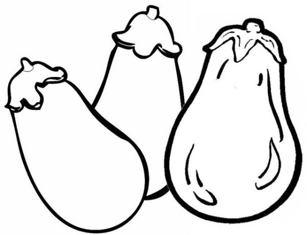 Top Eggplant A Superfood Coloring Page for Child