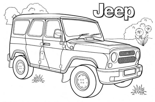 Top Jeep Coloring Pages for Boys