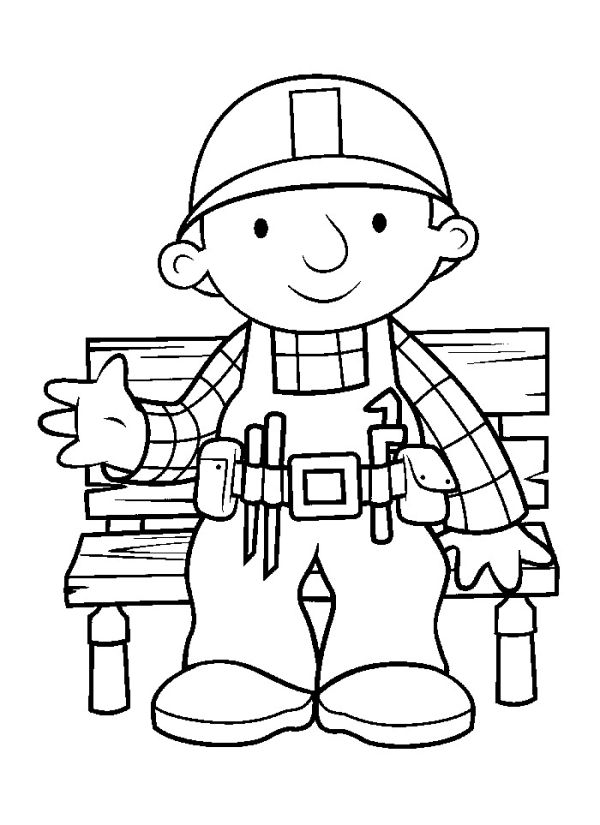 Printable Bob The Builder Coloring Pages PDF For Kids - Coloringfolder.com