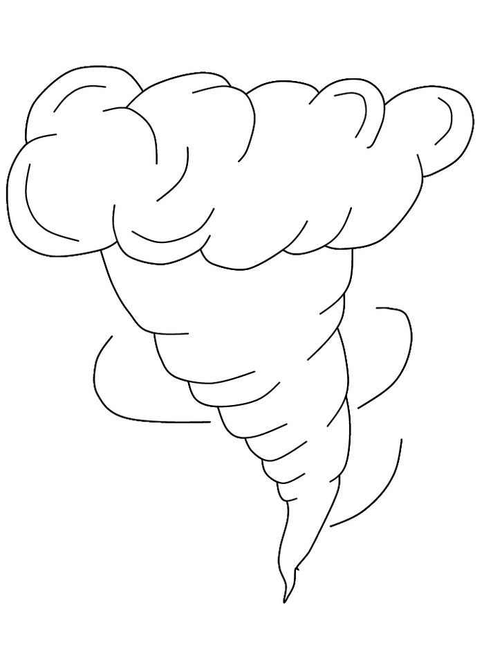 Tornado Coloring Pages