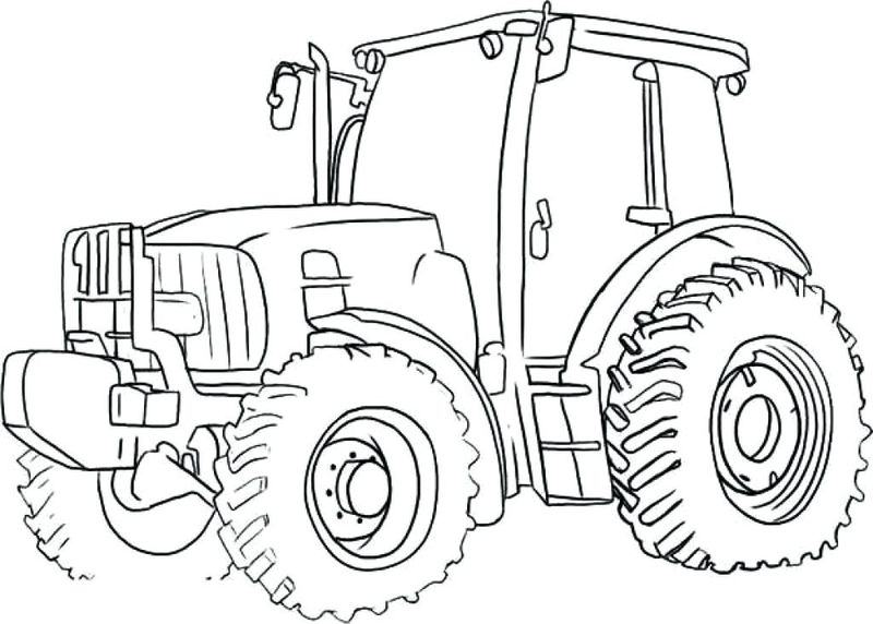 Printable Tractor Coloring Pages PDF For Kids - Coloringfolder.com