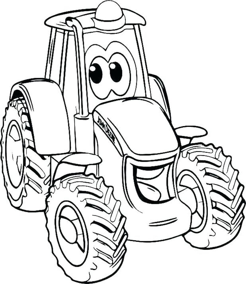 Printable Tractor Coloring Pages PDF For Kids - Coloringfolder.com