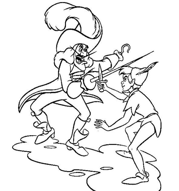 Traditional Peter Pan Coloring Pages