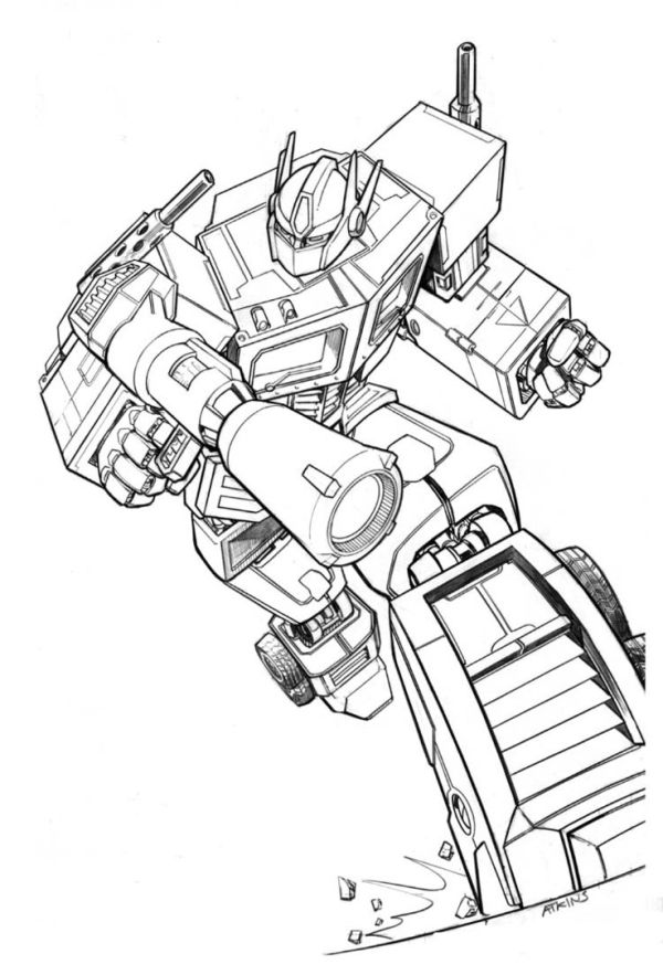 Transformers Optimus Prime Coloring Pages