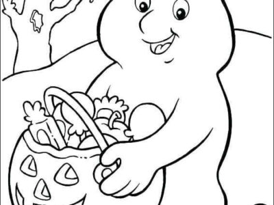 Trick Or Treating Coloring Pages Free