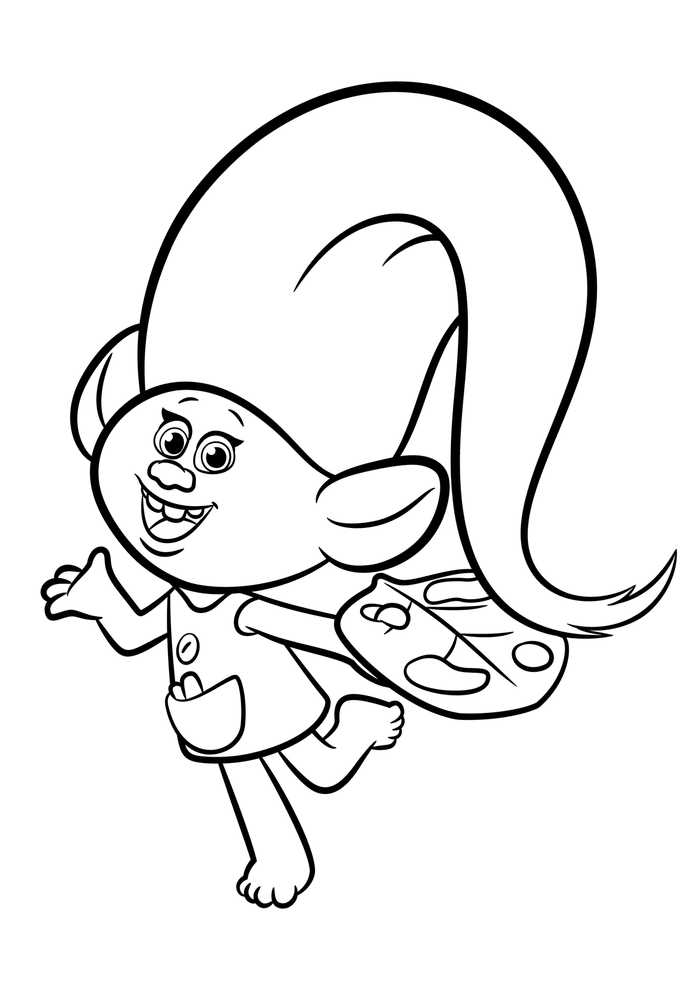 Trolls Coloring Pages Harper