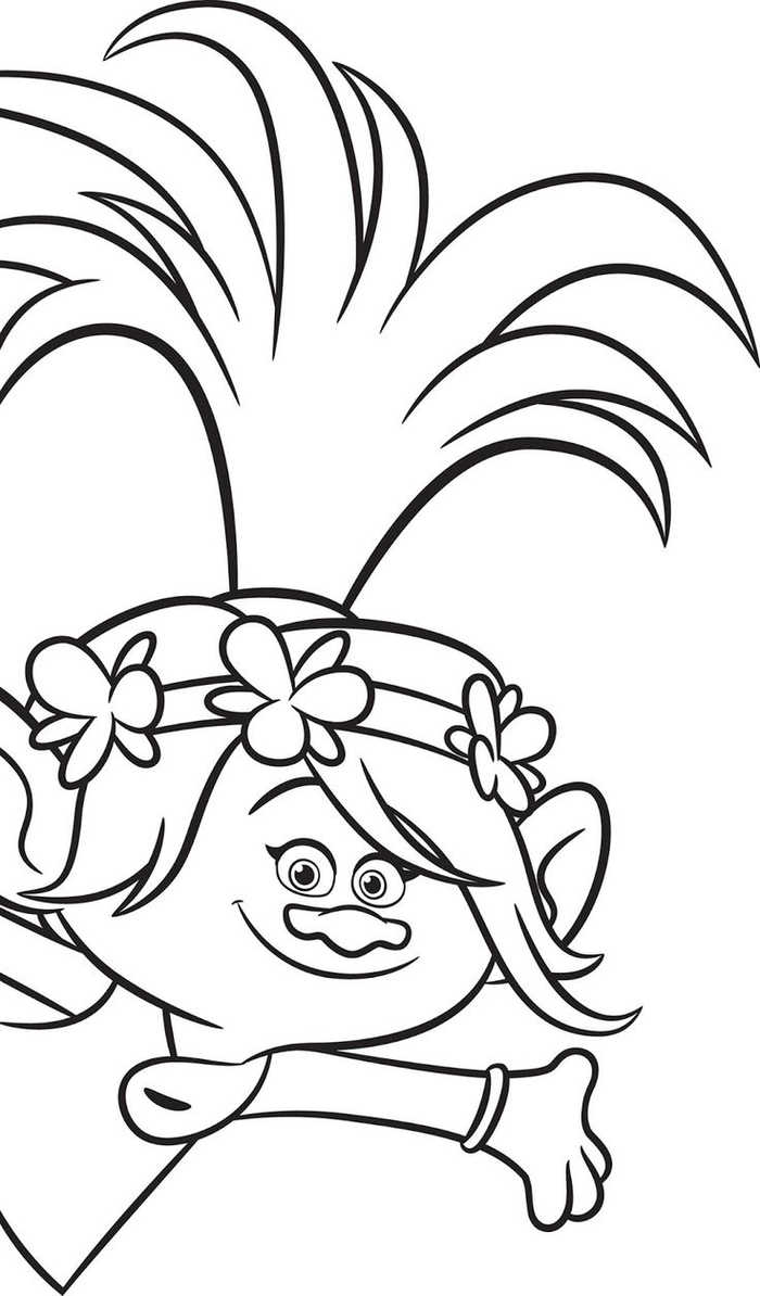 Trolls Coloring Pages Poppy