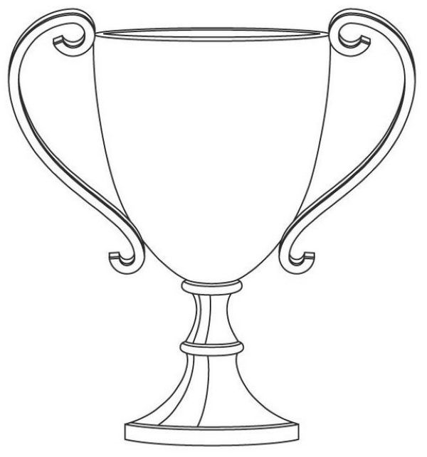 Trophy Cup Coloring Page