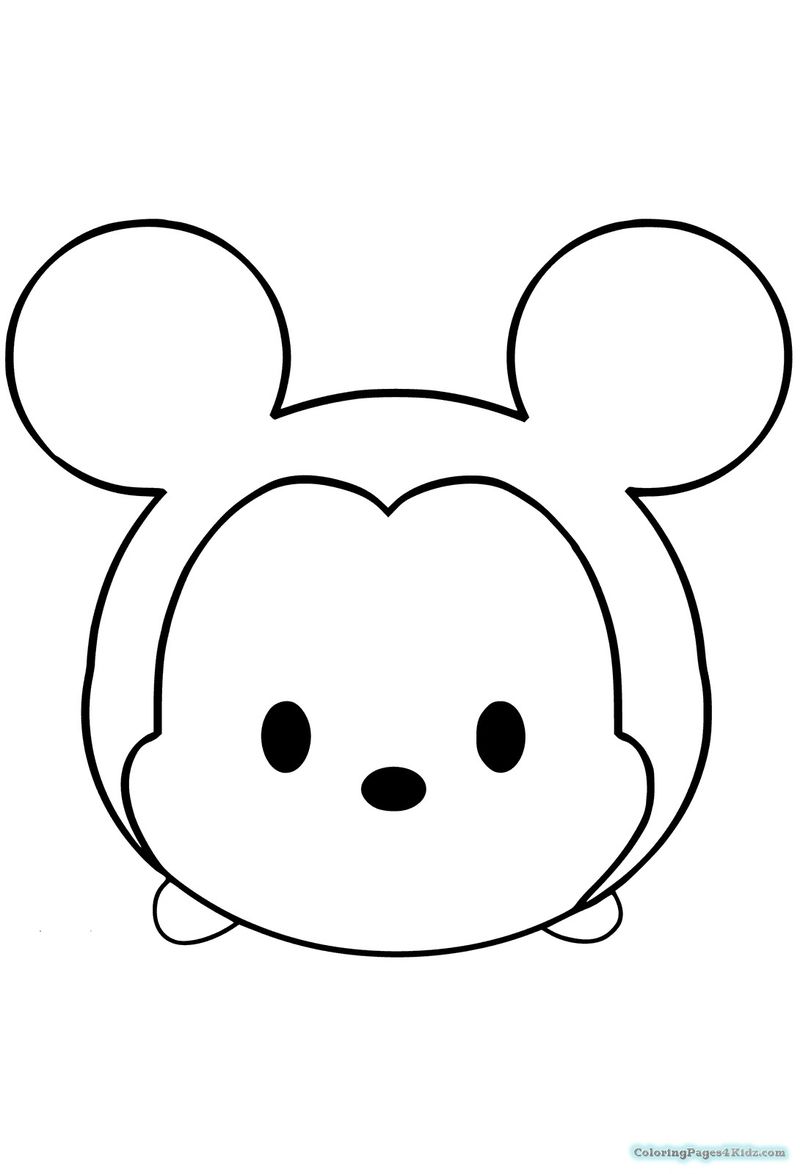 tsum tsum coloring pages to print