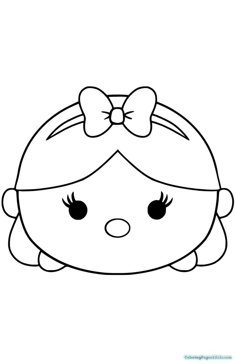 Tsum Tsum Coloring Pages To Print