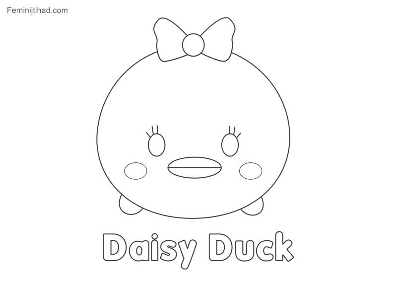Tsum tsum coloring pages Daisy Hi