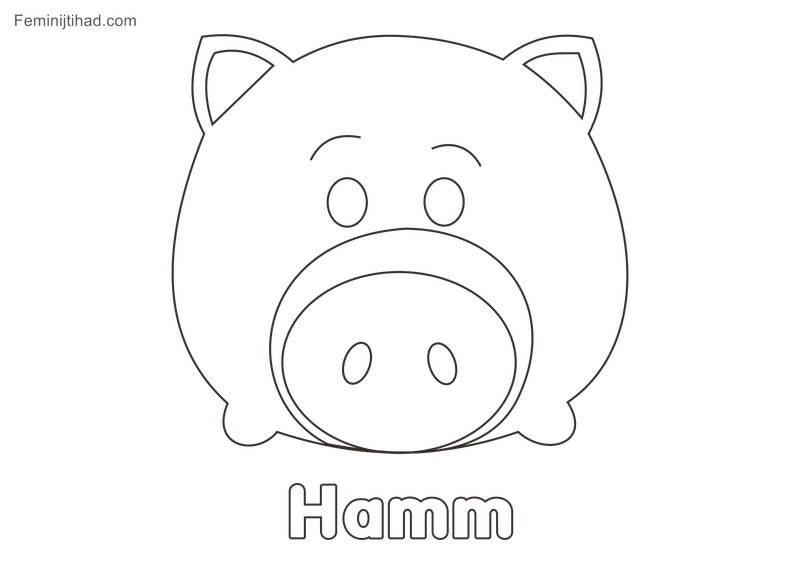 Tsum tsum coloring pages Hamm Hi