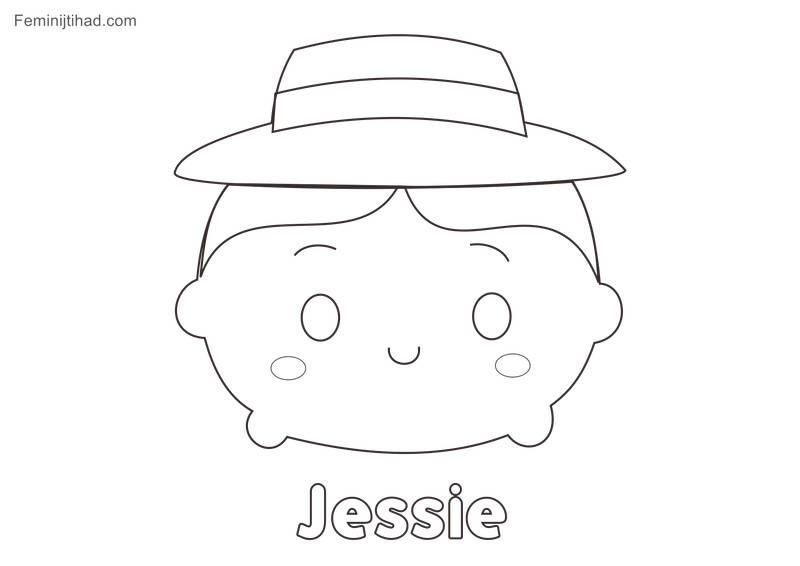 Tsum tsum coloring pages Jessie Hi