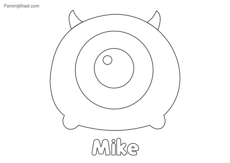 Tsum tsum coloring pages Mike Hi
