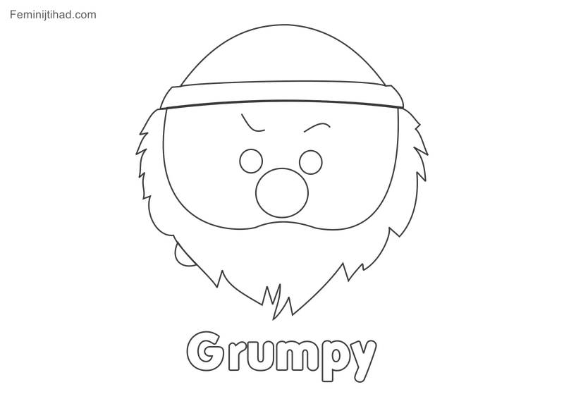 Tsum tsum coloring pictures Grumpy Hi