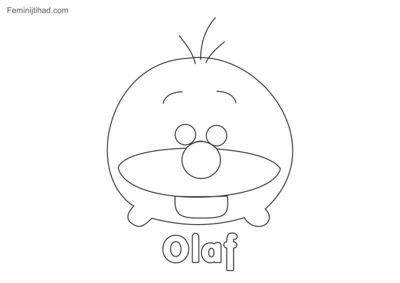 Tsum tsum coloring pictures Olaf Hi