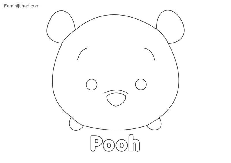 Tsum tsum coloring pictures Pooh Hi