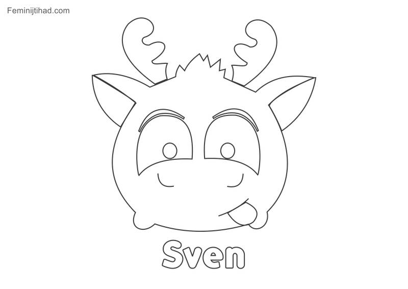 Tsum tsum coloring pictures Sven Hi