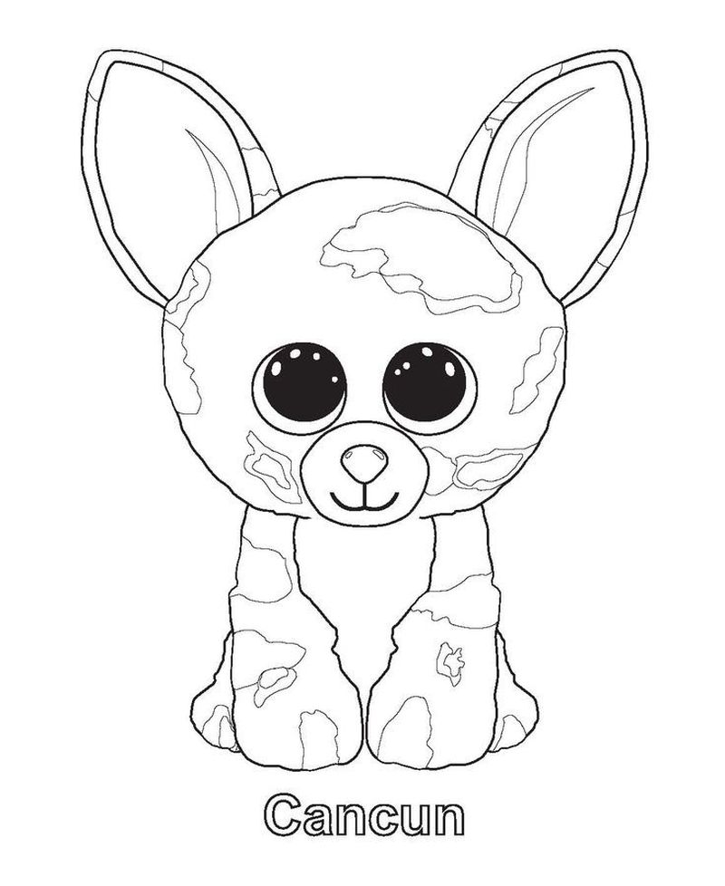 Ty Beanie Boo Coloring Pages To Print