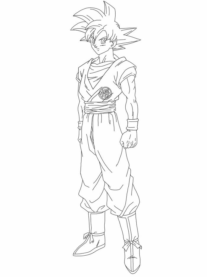 Ultra Instinct Goku Coloring Pages