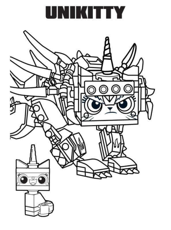 Unikitty The Lego Movie Second Chapter Coloring Image