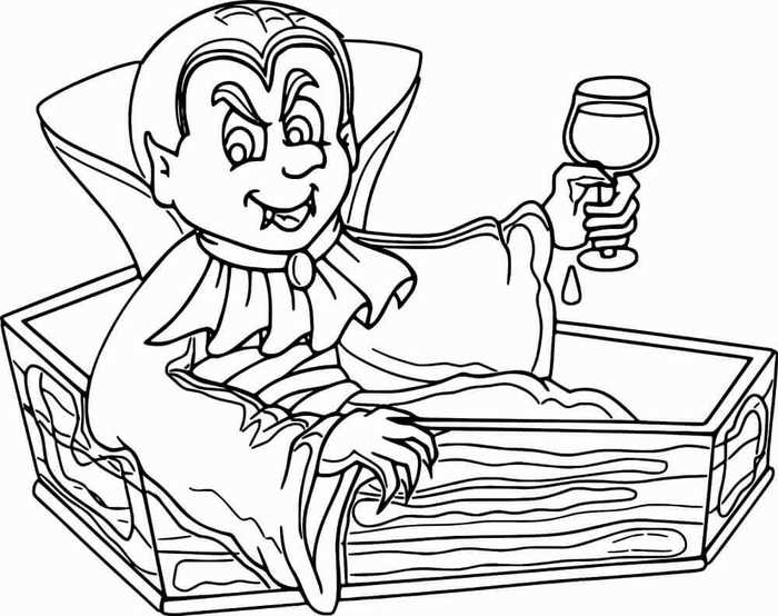 Vampire Coloring Pages To Print