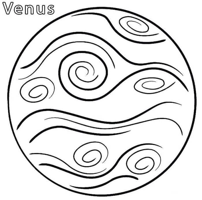 Venus Coloring Page