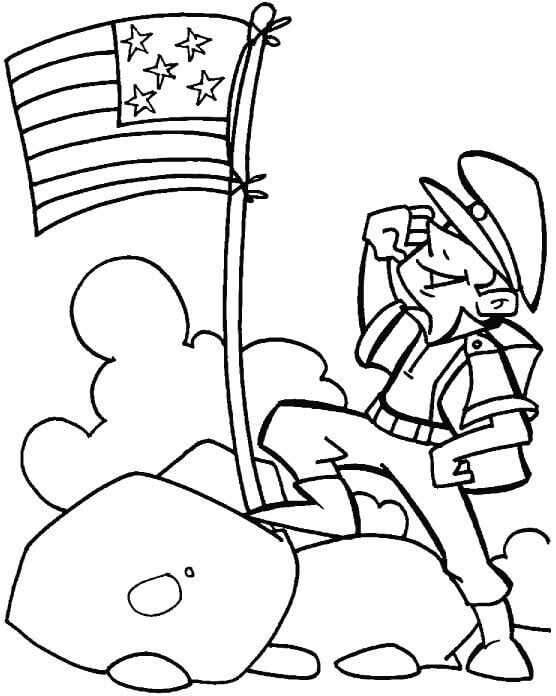 Veterans Day Coloring Pages For Toddlers