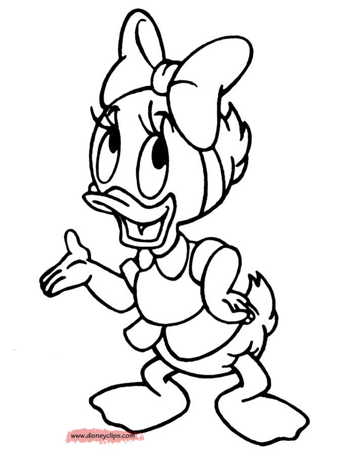 Webby From Ducktales Coloring Page