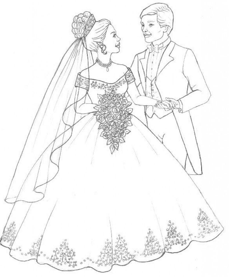 Wedding Activity Coloring Pages
