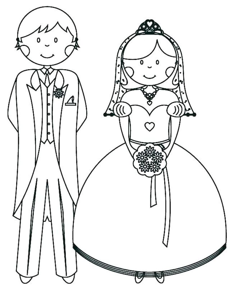 Wedding Bouquet Coloring Pages
