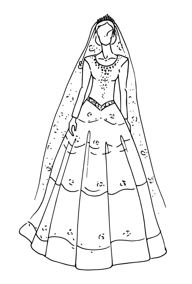Wedding Coloring Book Pages