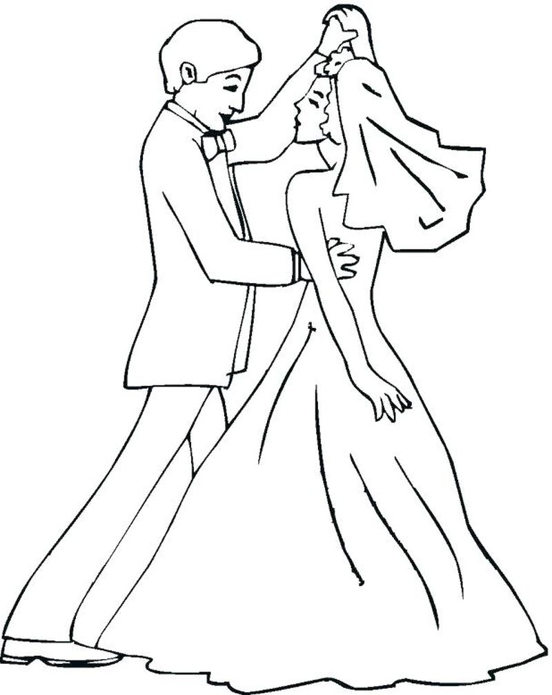 Wedding Coloring Pages For Kids Printable