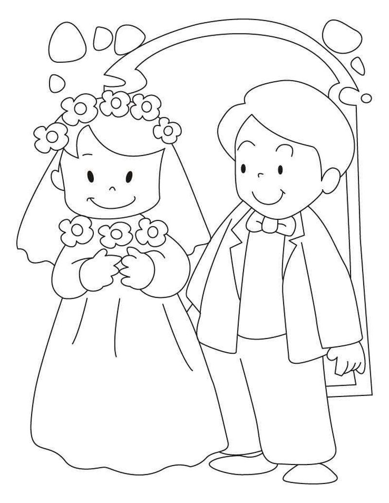 Wedding Printable Coloring Pages