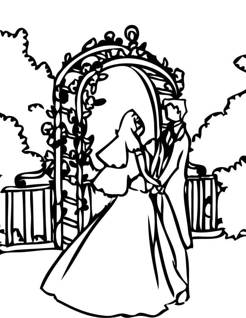 Wedding Themed Coloring Pages