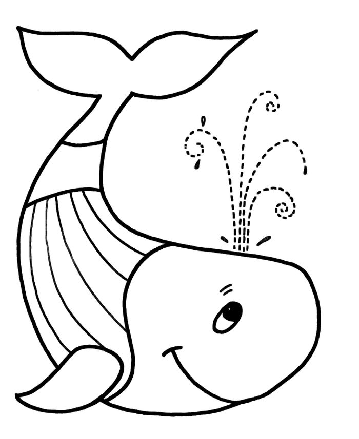 Whale Coloring Pages Free