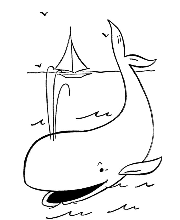 Whale Coloring Pages