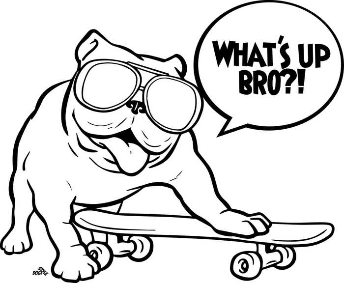 Whats Up Dog Coloring Pages