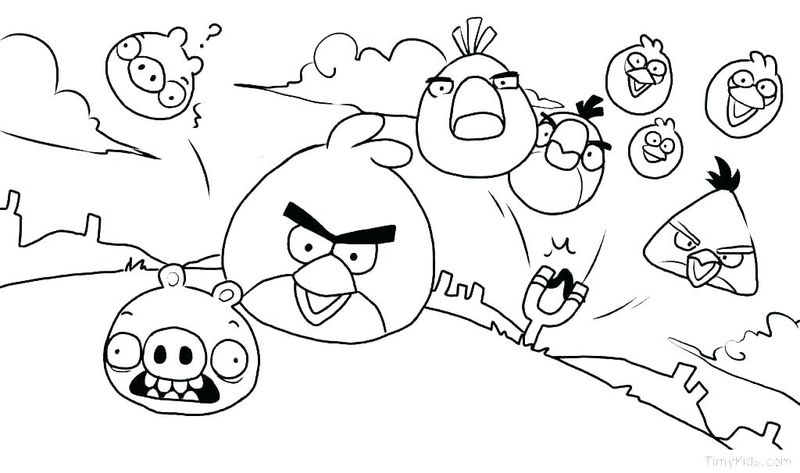 White Angry Birds Coloring Pages
