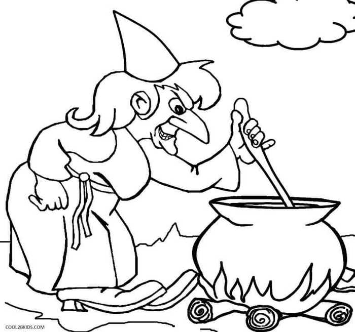 Wicked Witch Coloring Pages