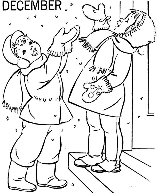 Winter Coloring Pages December
