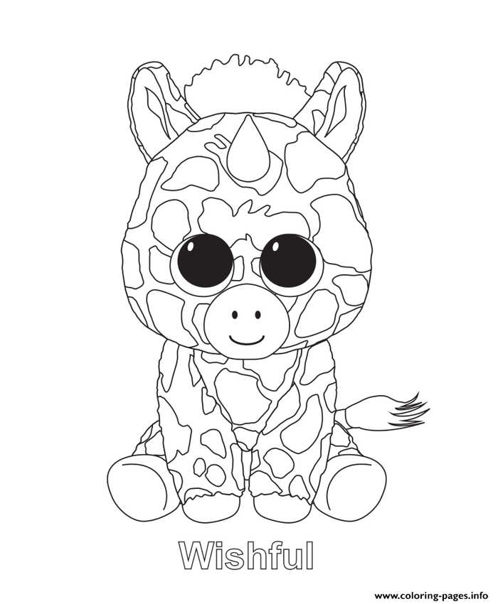 Wishful Beanie Boo Coloring Pages