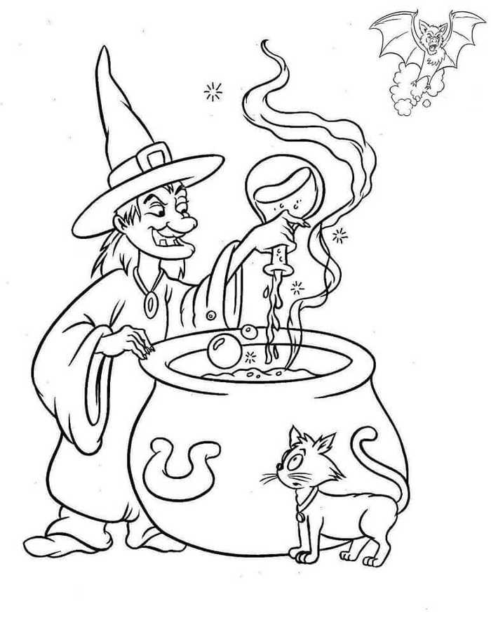 Witch Coloring Images To Print