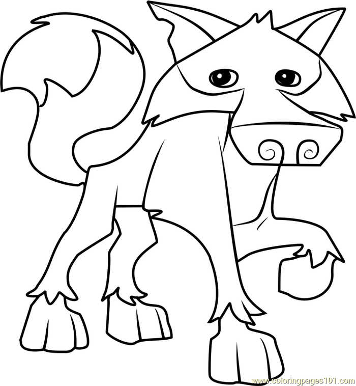Wolf Animal Jam Coloring Pages
