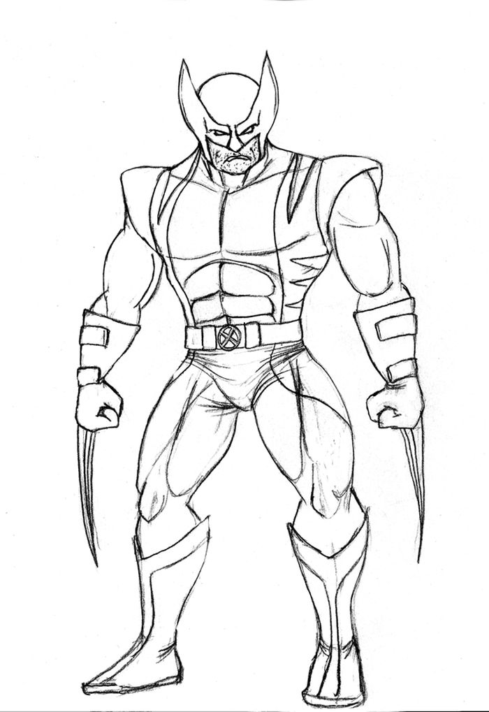 Wolverine Coloring Pages Free