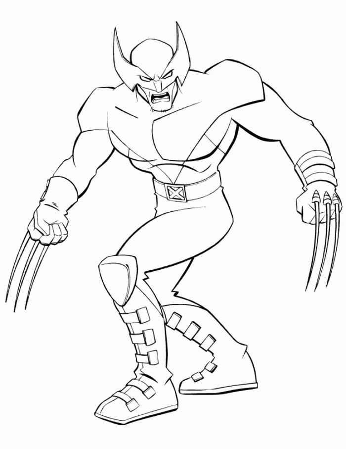 Wolverine Coloring Pages Printable