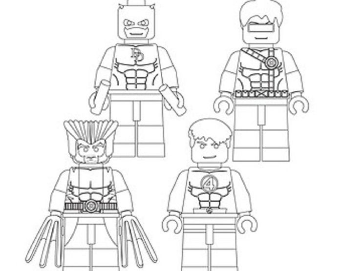 Wolverine Lego Coloring Pages