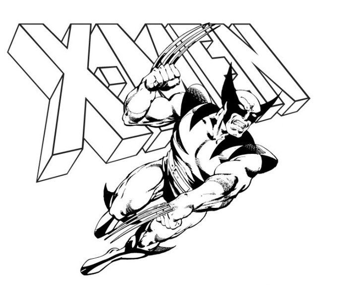 Wolverine Superhero Coloring Pages